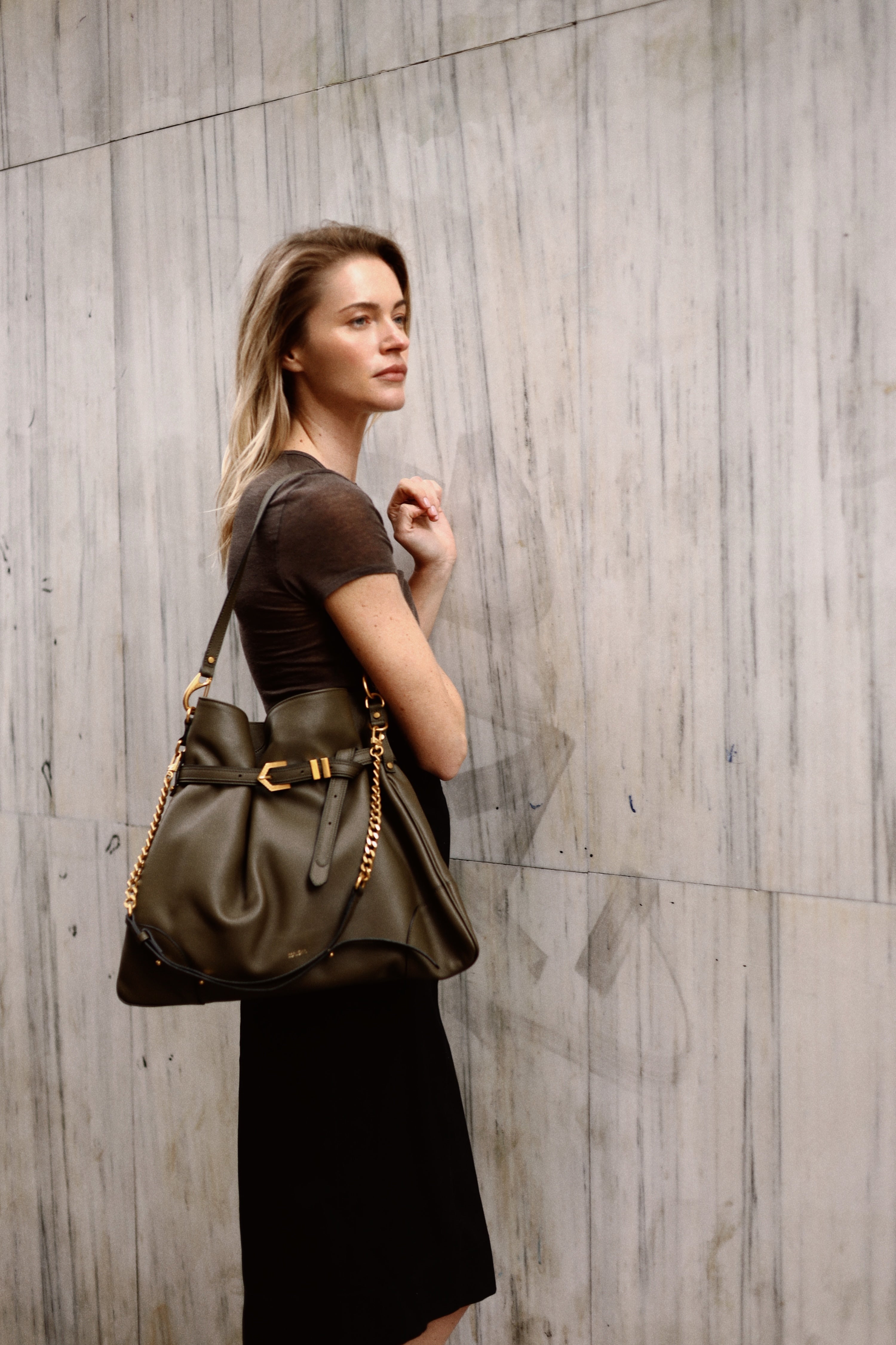 Pereira maxi, dark khaki
