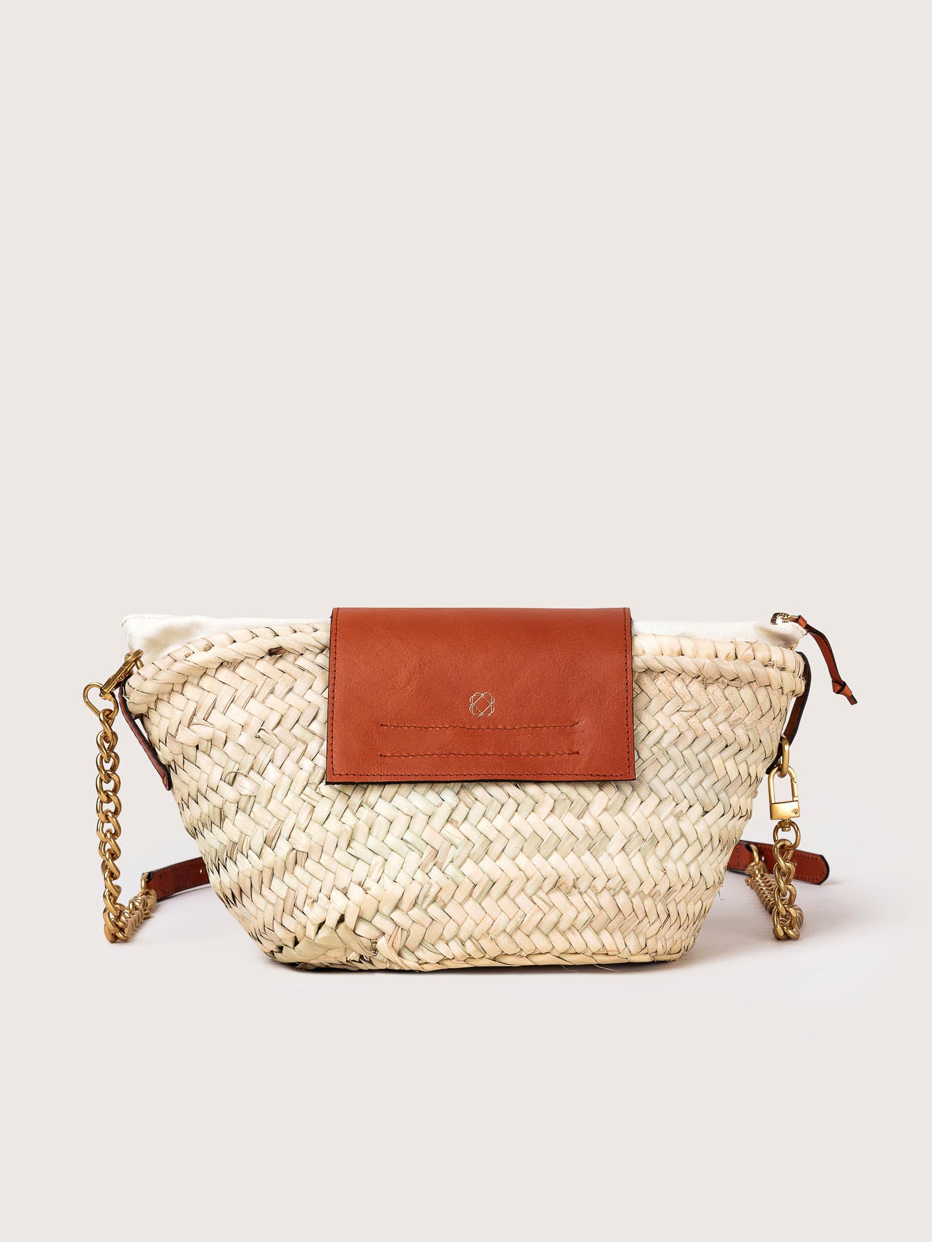 MAJORELLE BASKET BAG MINI - CARAMEL