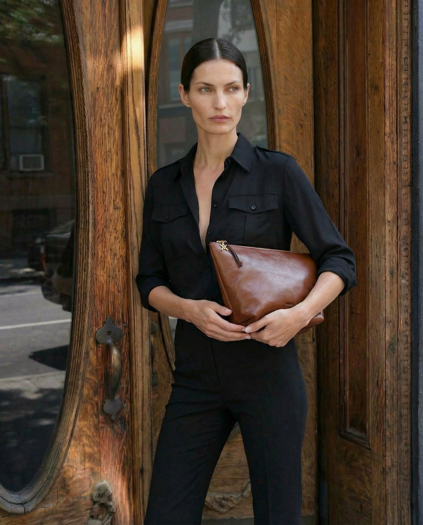 Carried on its own, the pouch holds the essentials with ease.