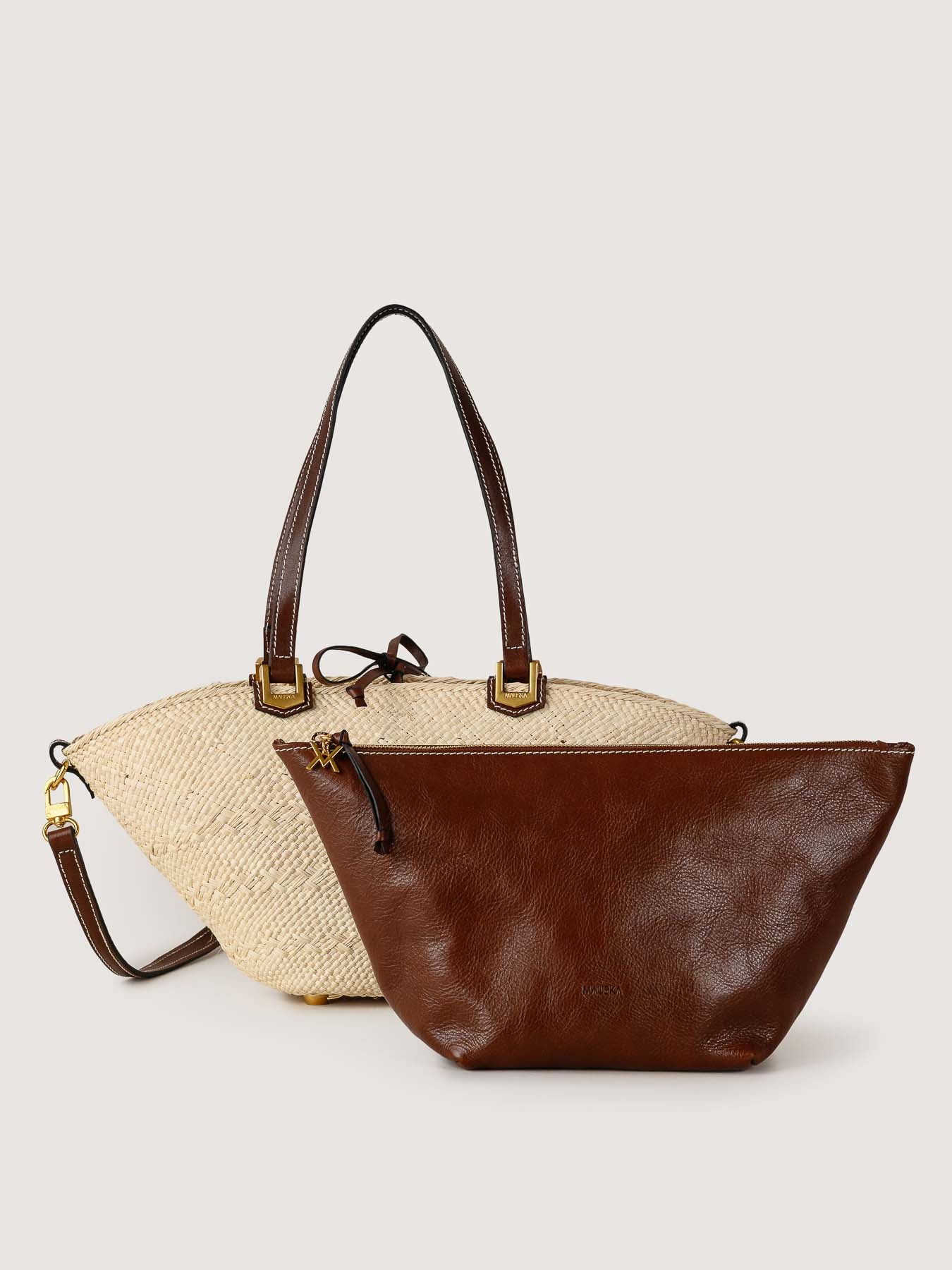 The tote and pouch, designed to work together with ease.