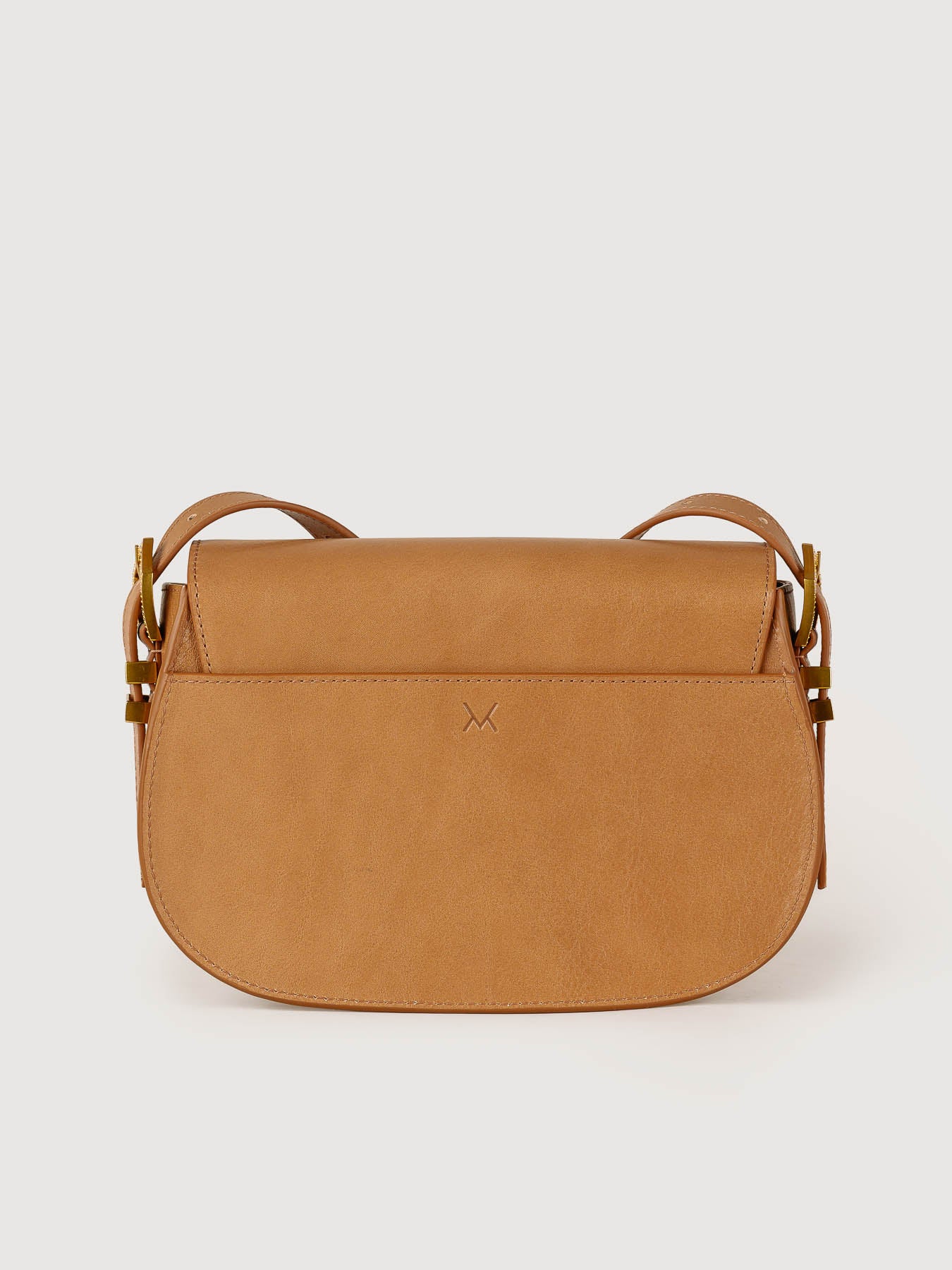 Back view of Castanuela Natural leather bag in premium leather.