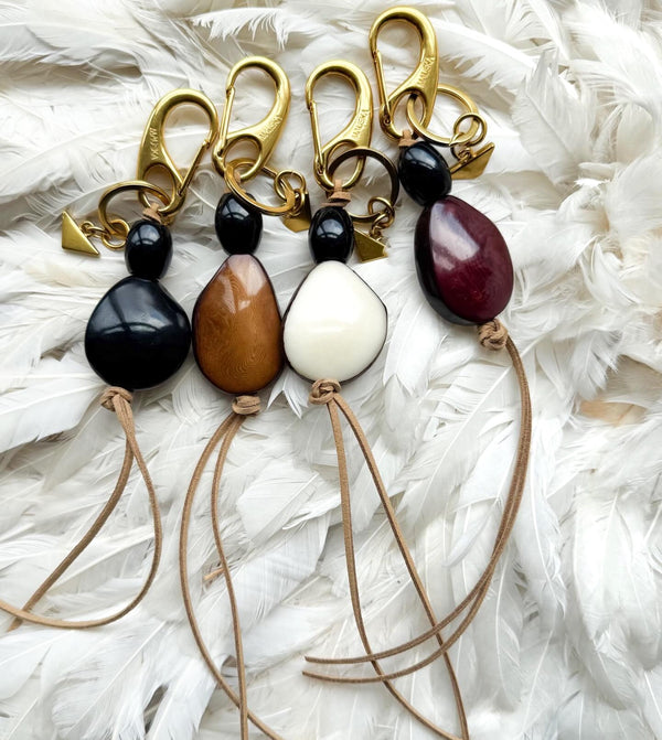 Charm/llavero Tagua, hueso